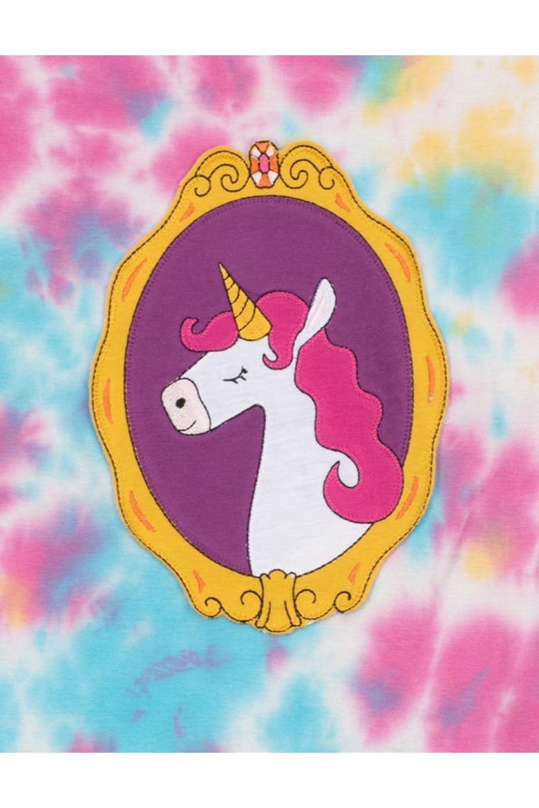 Girls 2-pc. Cotton Pajamas with Matching Doll Accessory - Unicorn & Fantasy Prints, Alternate, color, Unicorn Tie Dye