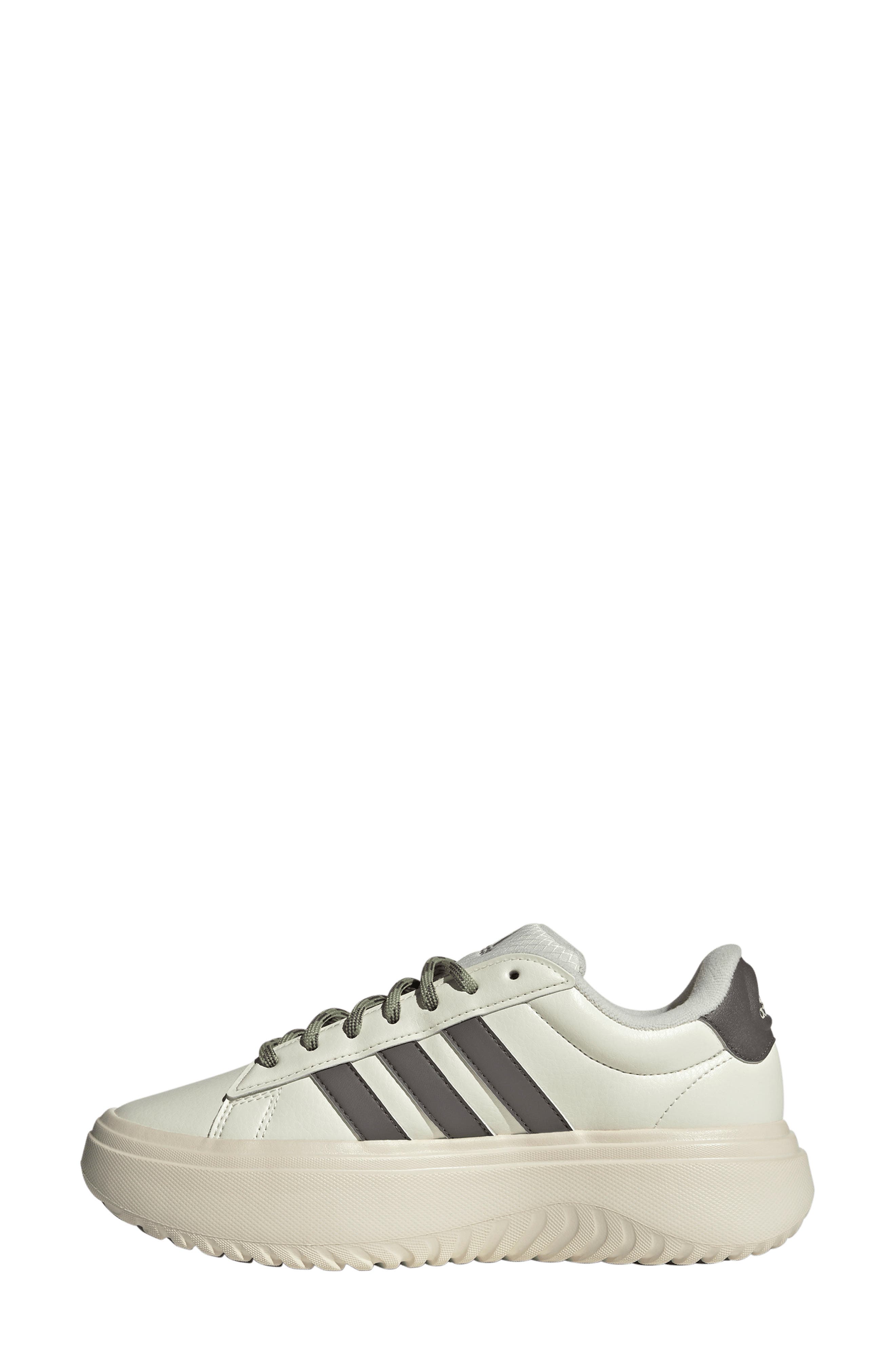 adidas Grand Court Platform Sneaker, Alternate, color, Off White/ Charcoal/ White