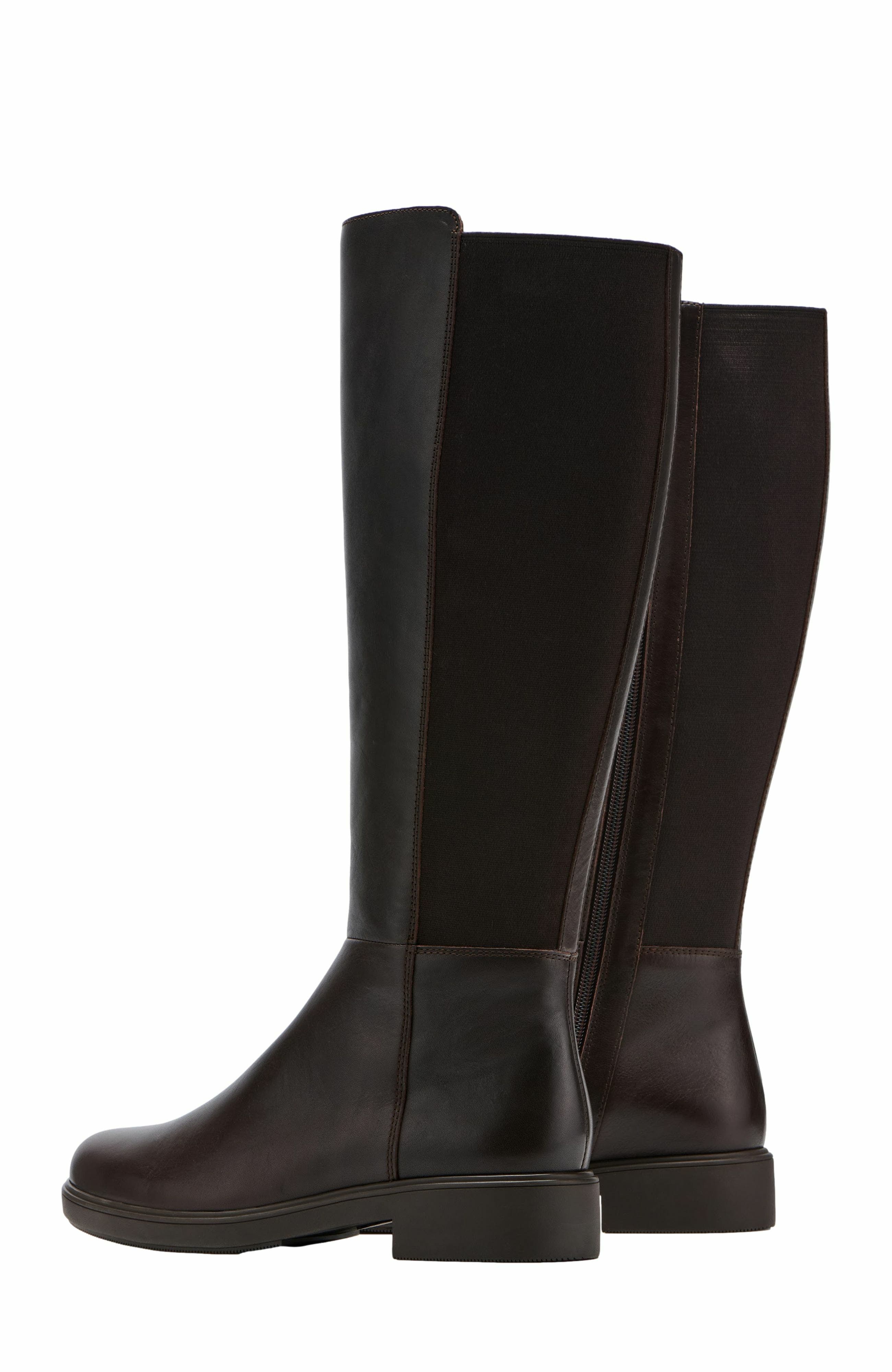 Compass Stretch Tall Boots, Alternate, color, Dark Brown