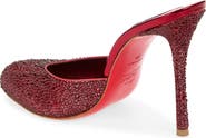 Christian Louboutin Dolly Strass Heeled Mule