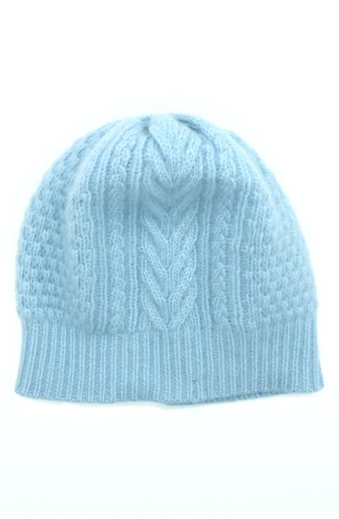 Cable Knit Cashmere Beanie