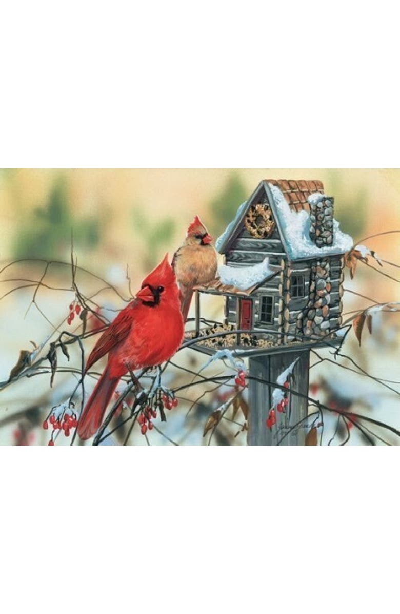 Sunsout Cardinal's Rustic Retreat 500 piece Jigsaw Puzzle for Adults, Alternate, color, Multicolor
