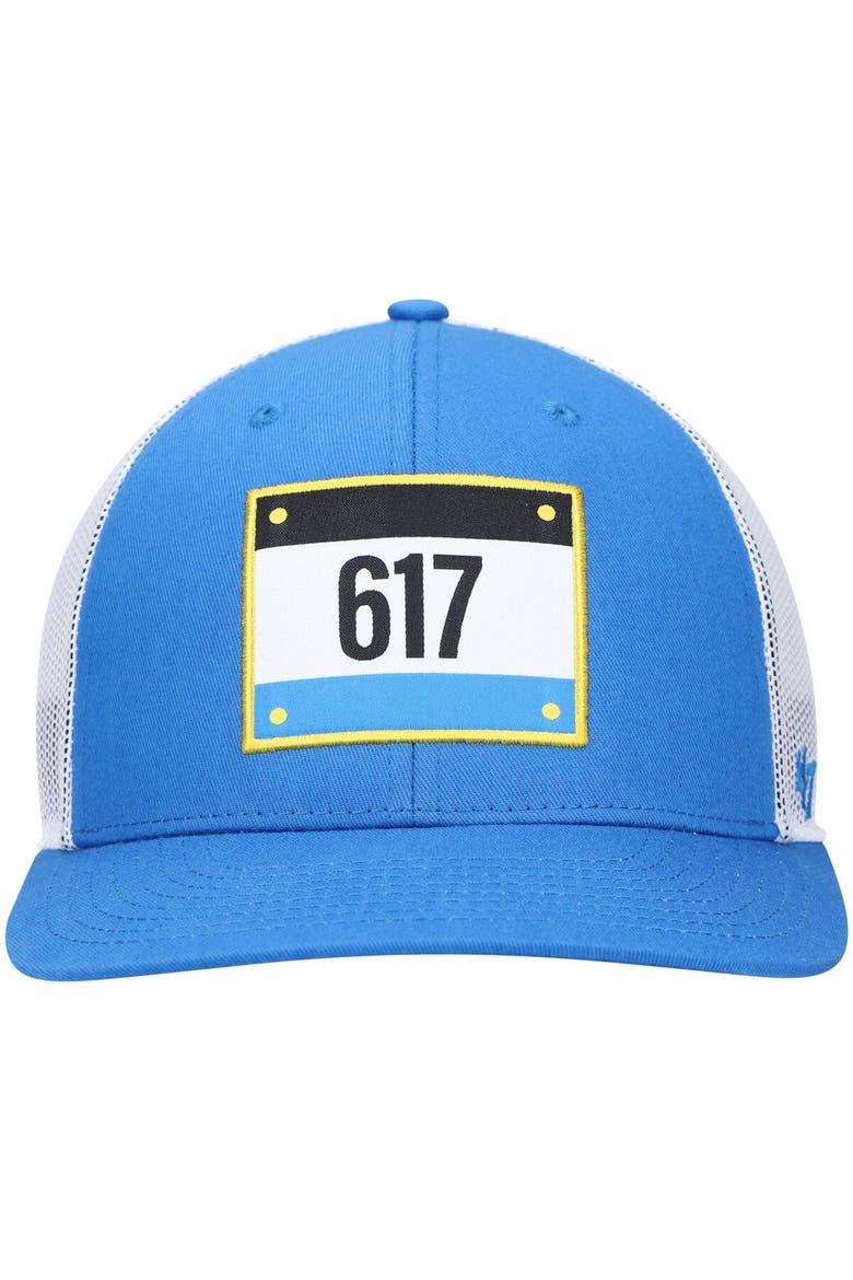 Men's '47 Blue/White Boston Red Sox City Connect Trucker Snapback Hat, Alternate, color, Blue