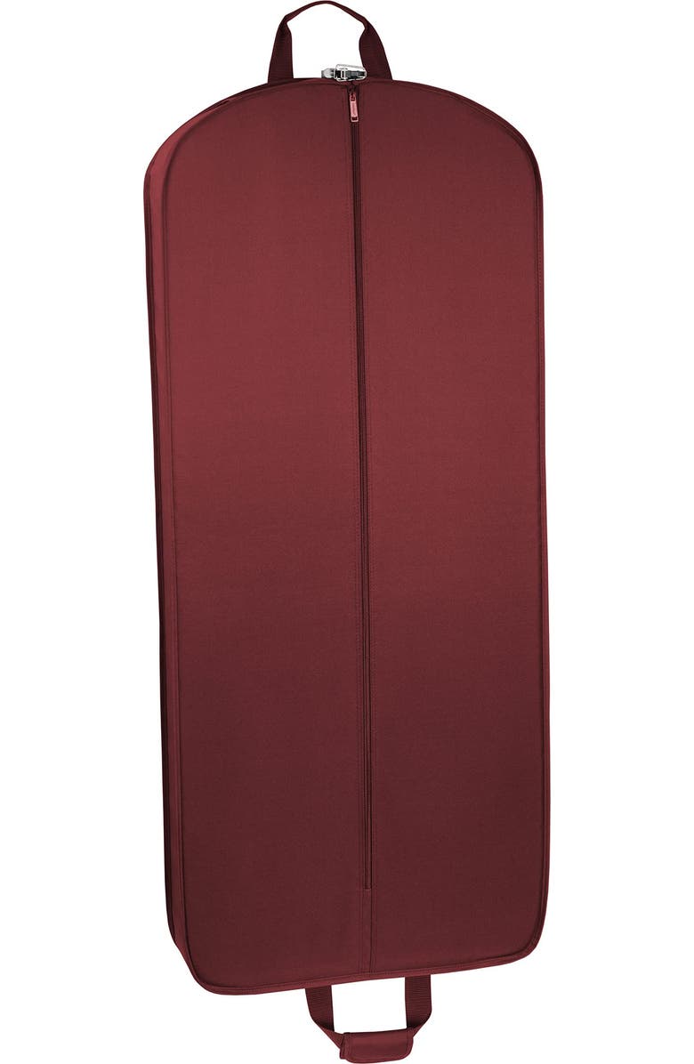 Wallybags 52" Deluxe Travel Garment Bag with two pockets, Alternate, color, Merlot