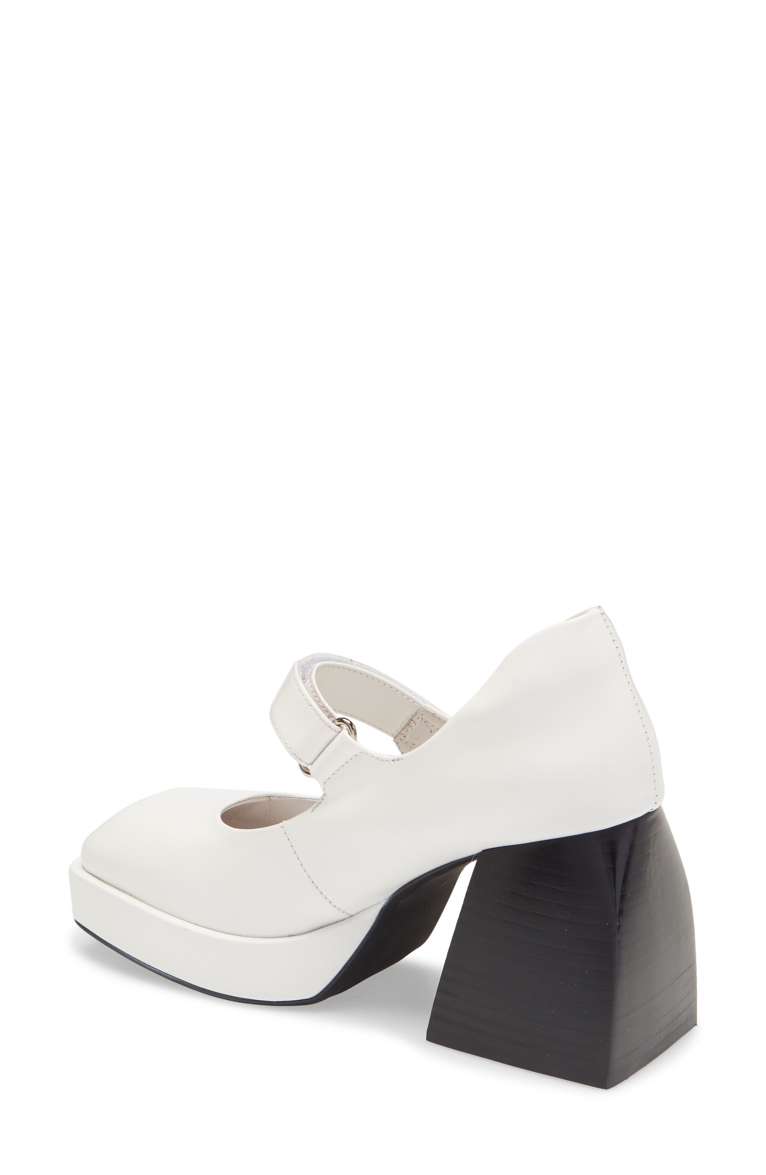 Reine Platform Mary Jane Pump, Alternate, color, WHITE BLACK BOX