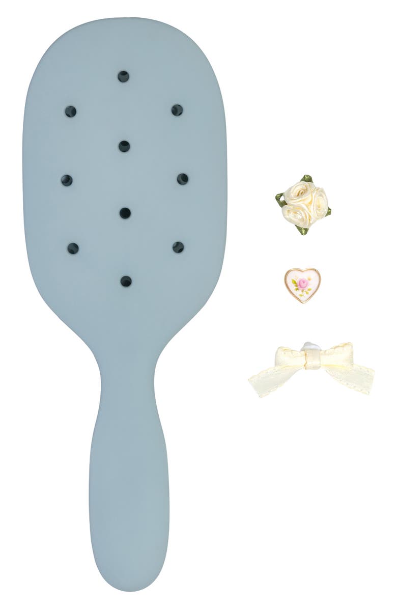 Kitsch Pop<sup>™</sup> Paddle Brush & Charm Set, Alternate, color, Haze Blue