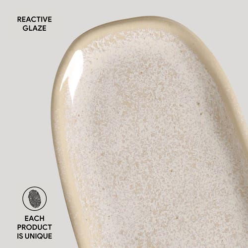 Porto Brasil Shallow Organic Oval Platter Mini Set Of 4 In Brown