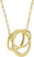 Sterling Forever Eve Linked Harmony Pendant Necklace