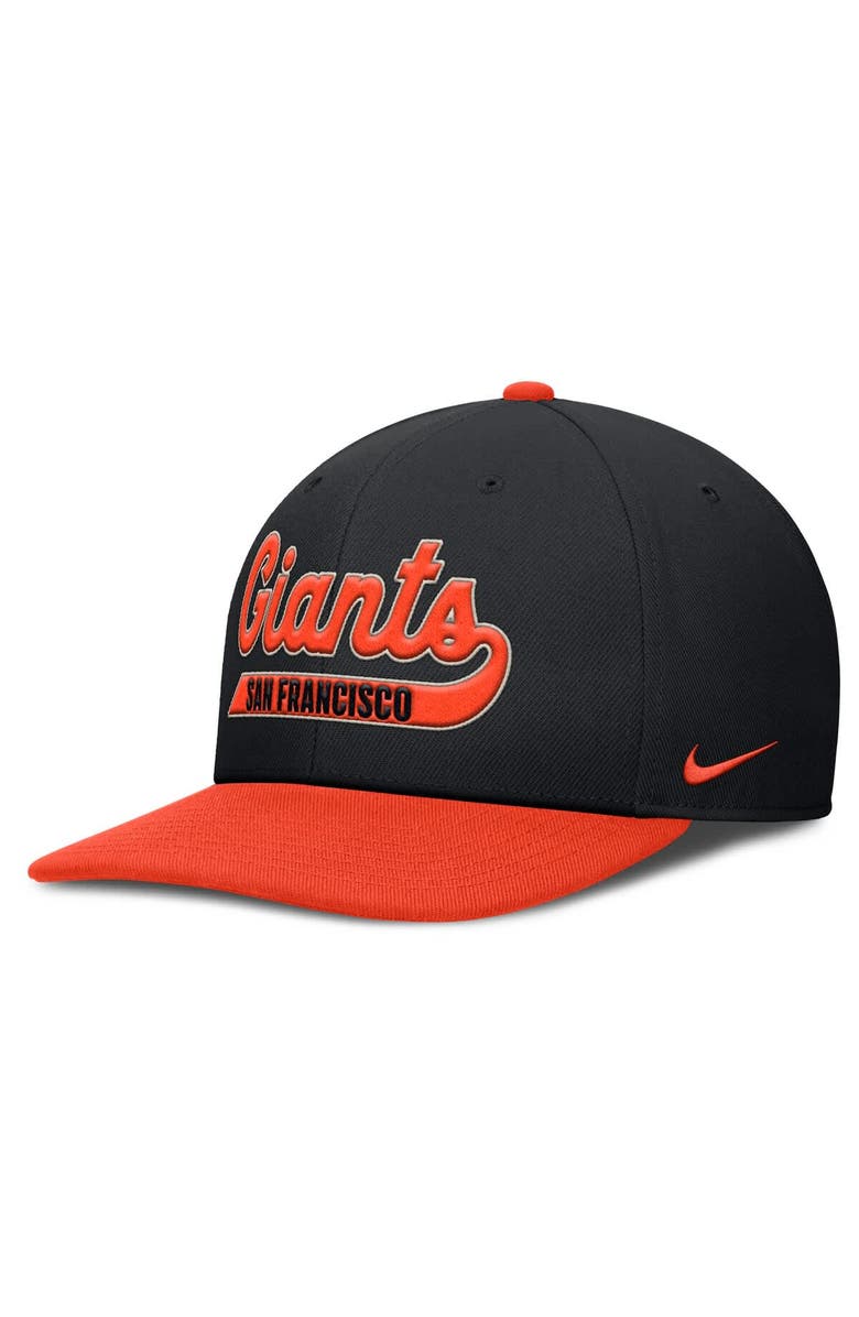 Nike Men's Nike Black/Orange San Francisco Giants Pro Performance Snapback Hat, Alternate, color, Black