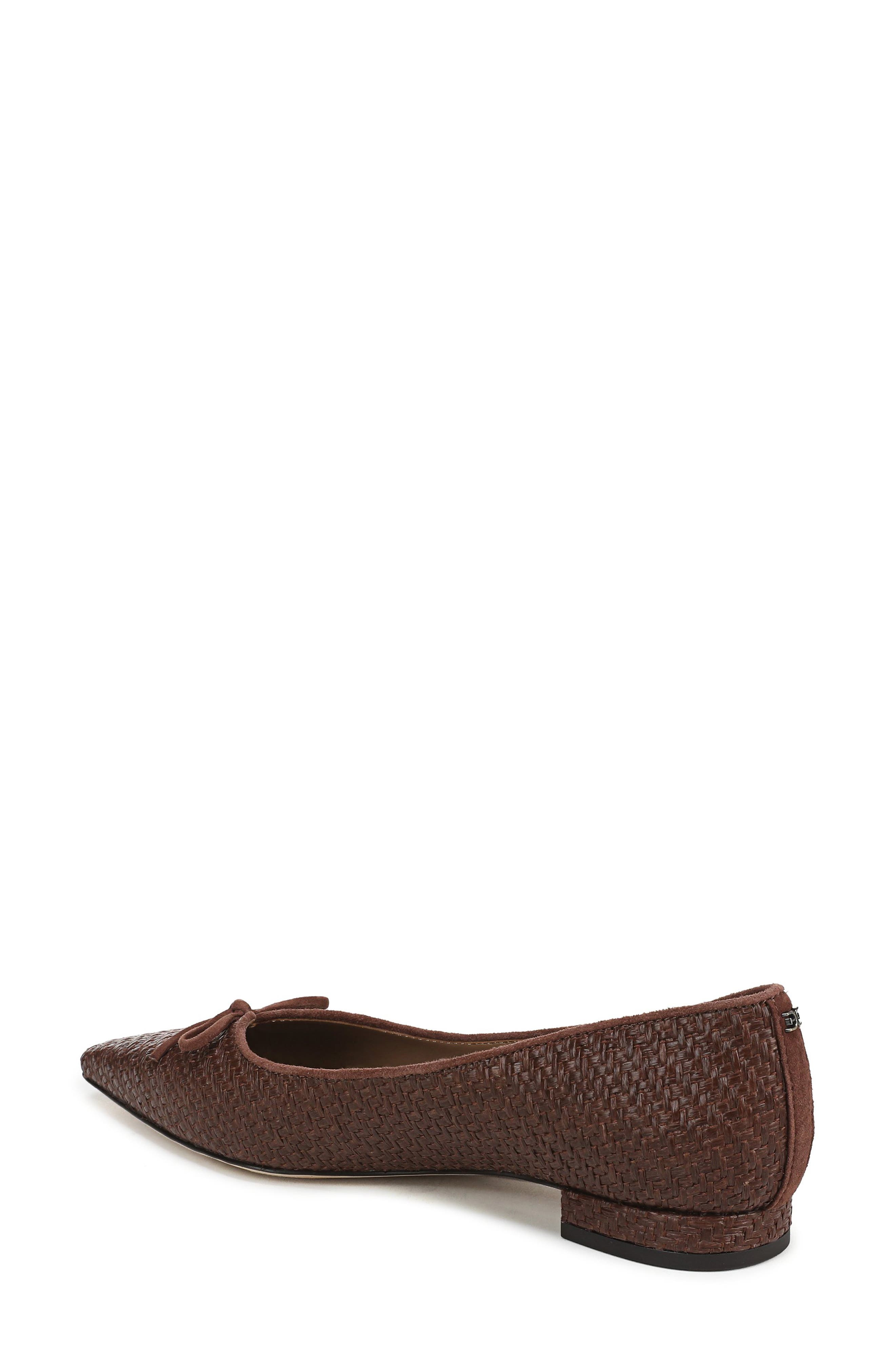 Esmira 2 Bow Flat, Alternate, color, BOURBON