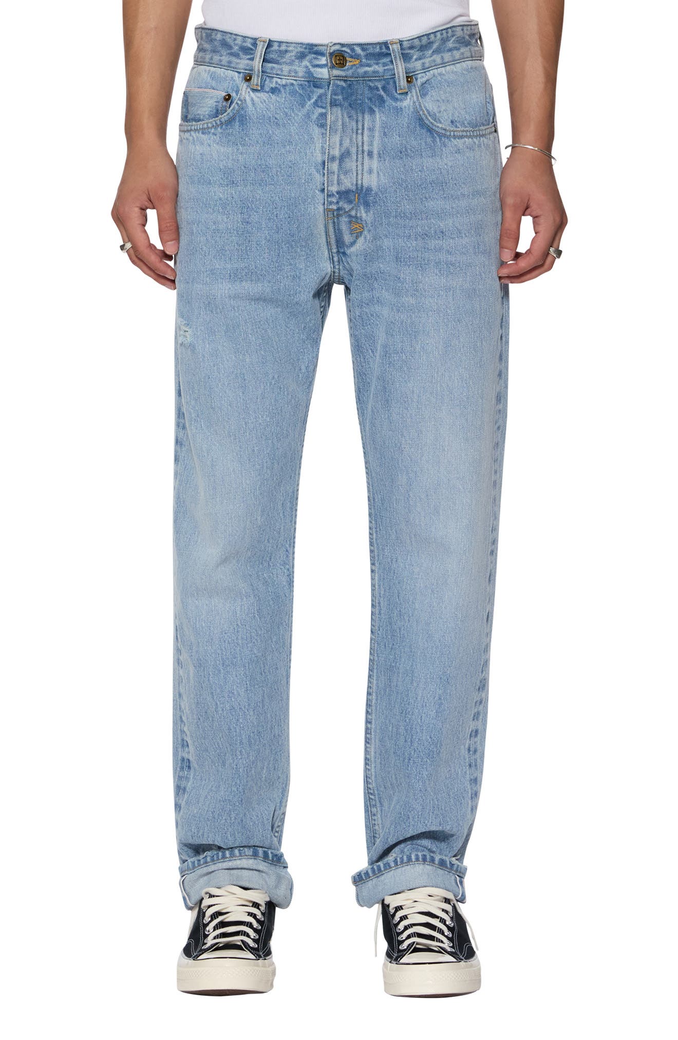 Hazlow Selvedge Sydney Blue Straight Leg Jeans