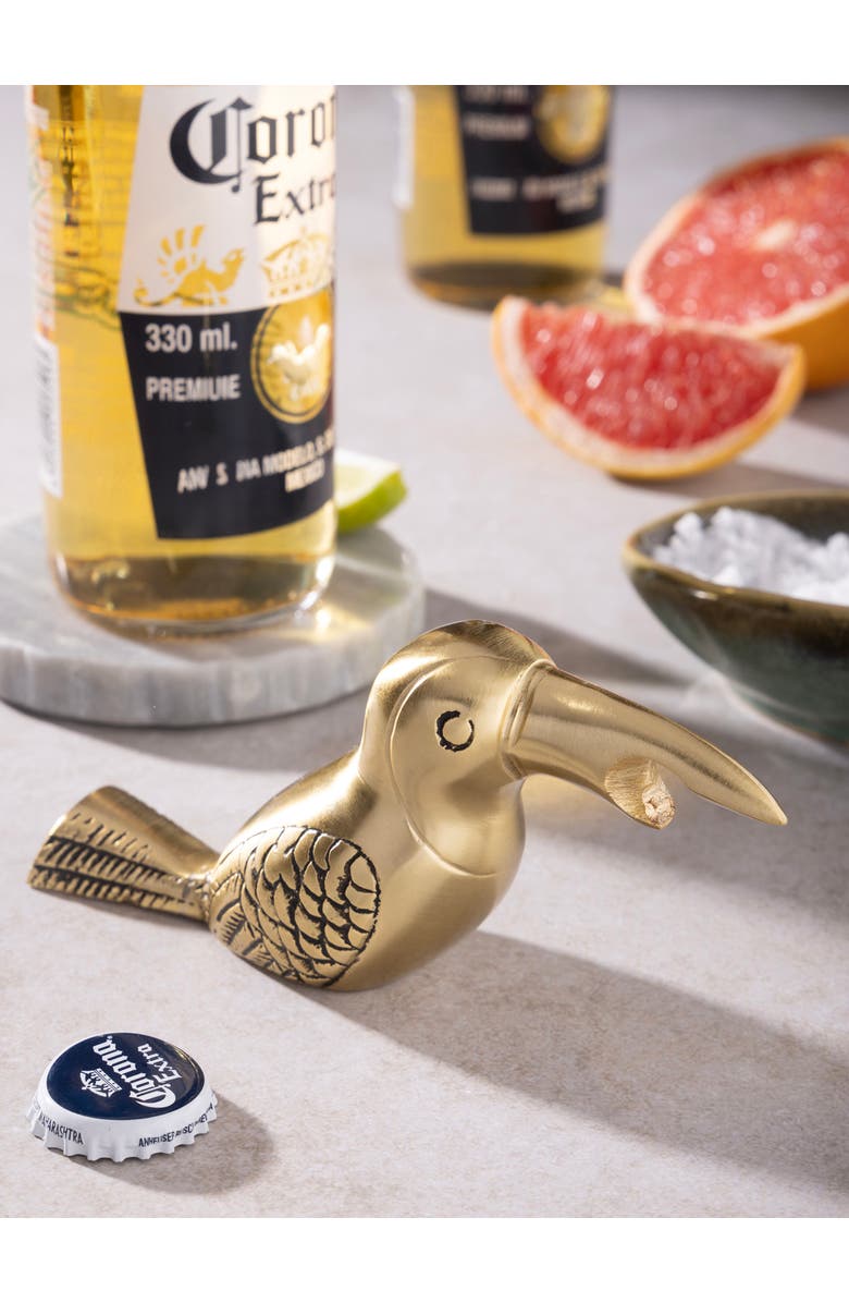 GAURI KOHLI Goldie Bottle Opener, Alternate, color, Gold