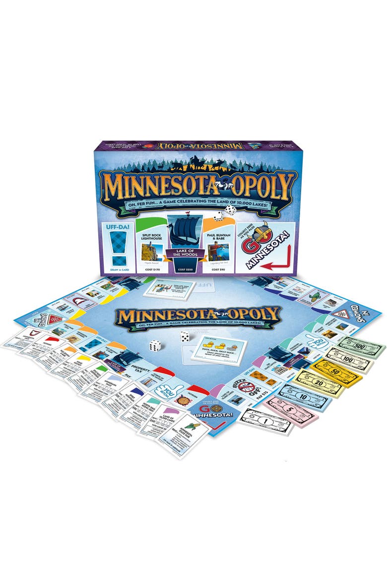 Minnesotaopoly Monopoly Board Game, Alternate, color, Multicolored
