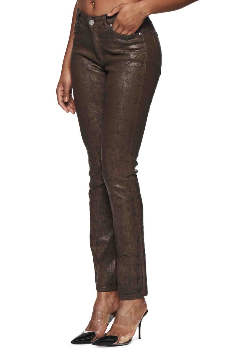 Paint Job Coated Skinny Jeans