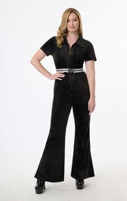 Smak Parlour Belted Flare Jumpsuit