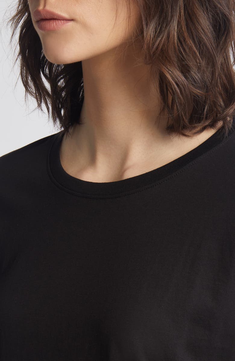 Eileen Fisher Crewneck Organic Cotton Jersey Top, Alternate, color, 