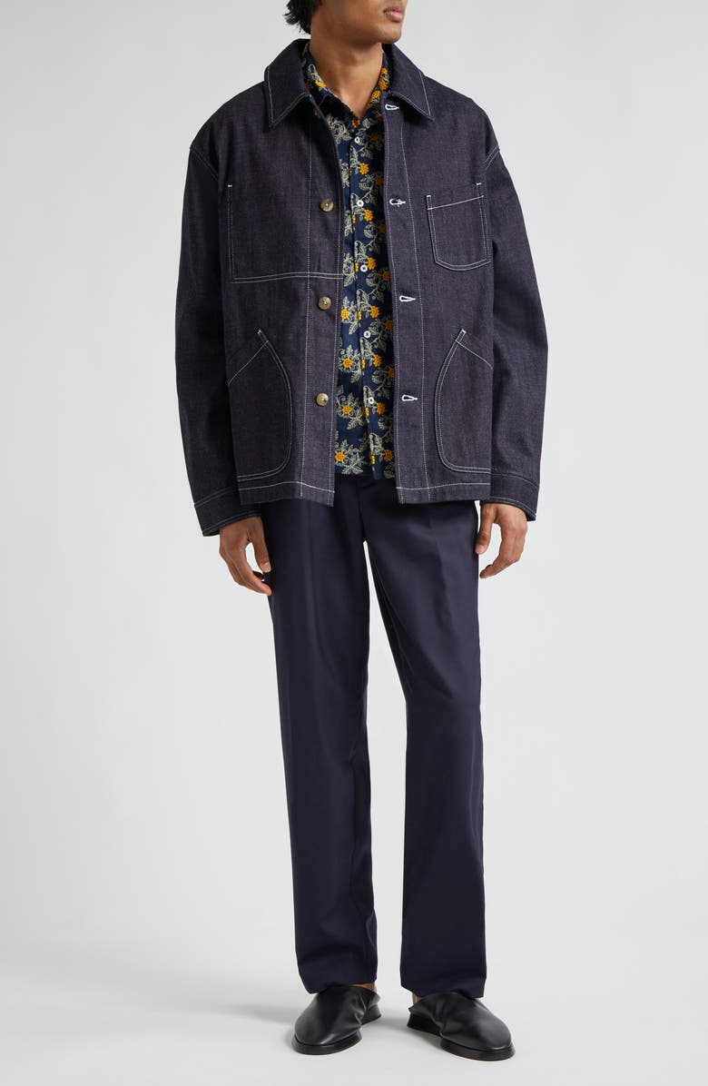 De Bonne Facture Two Pleat Wool Trousers, Alternate, color,