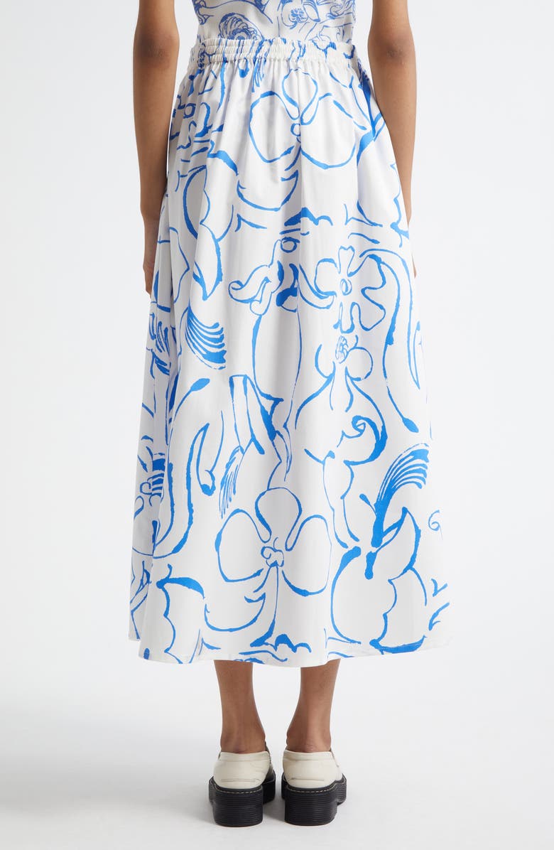 Marimekko Buklee Baluns Cotton Skirt, Alternate, color, White