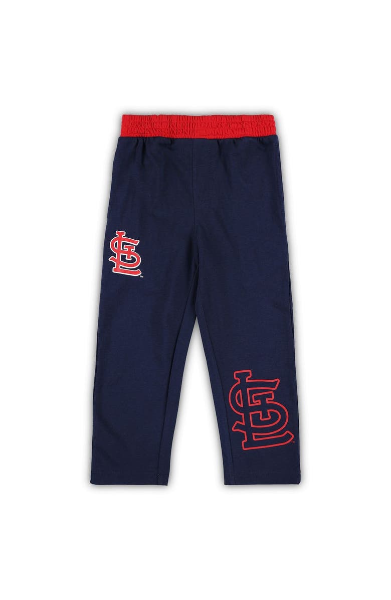 Outerstuff Toddler Red/Navy St. Louis Cardinals Batters Box T-Shirt & Pants Set, Alternate, color, 