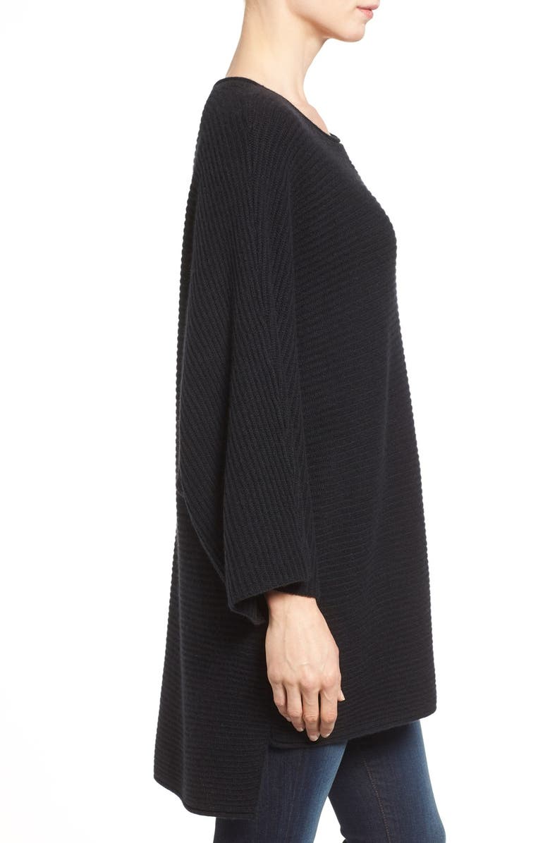 Halogen<sup>®</sup> Ribbed Cashmere Poncho, Alternate, color, 