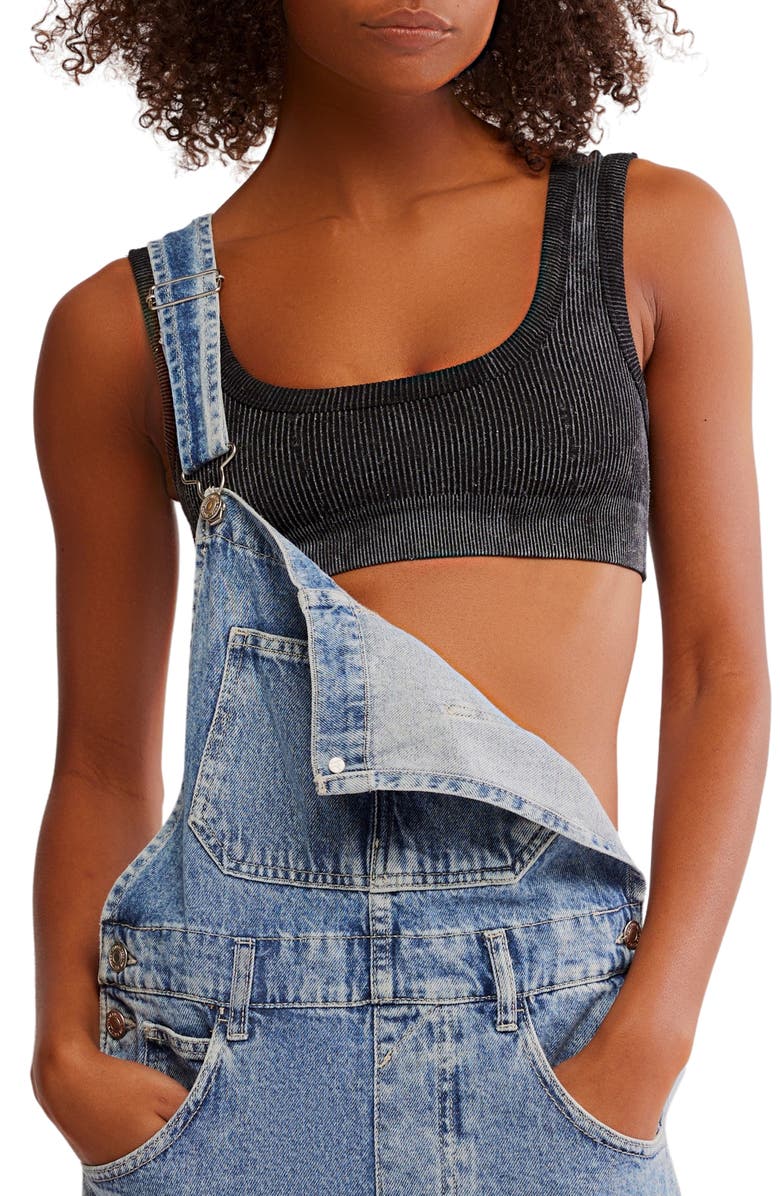 Free People Intimately FP Rib Bralette, Main, color, Black