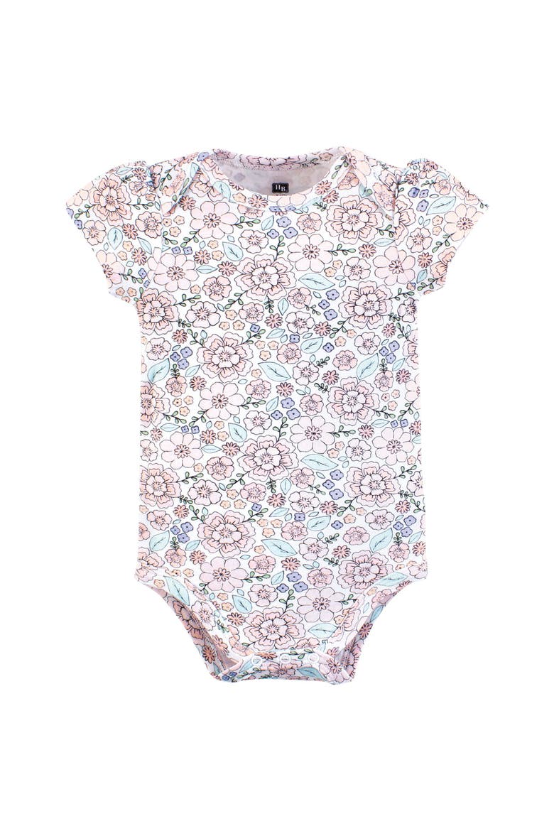 Essential Three-Piece Set of Cotton Bodysuits, Alternate, color, So Pretty Flower