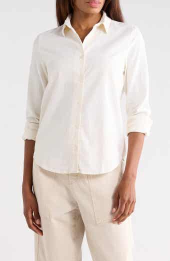 AG Cade Linen & Cotton Button-Up Shirt