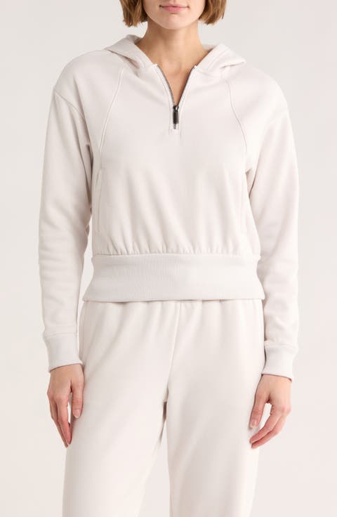 Roxie Crop Quarter Zip Hoodie