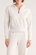 MARIKA Roxie Crop Quarter Zip Hoodie