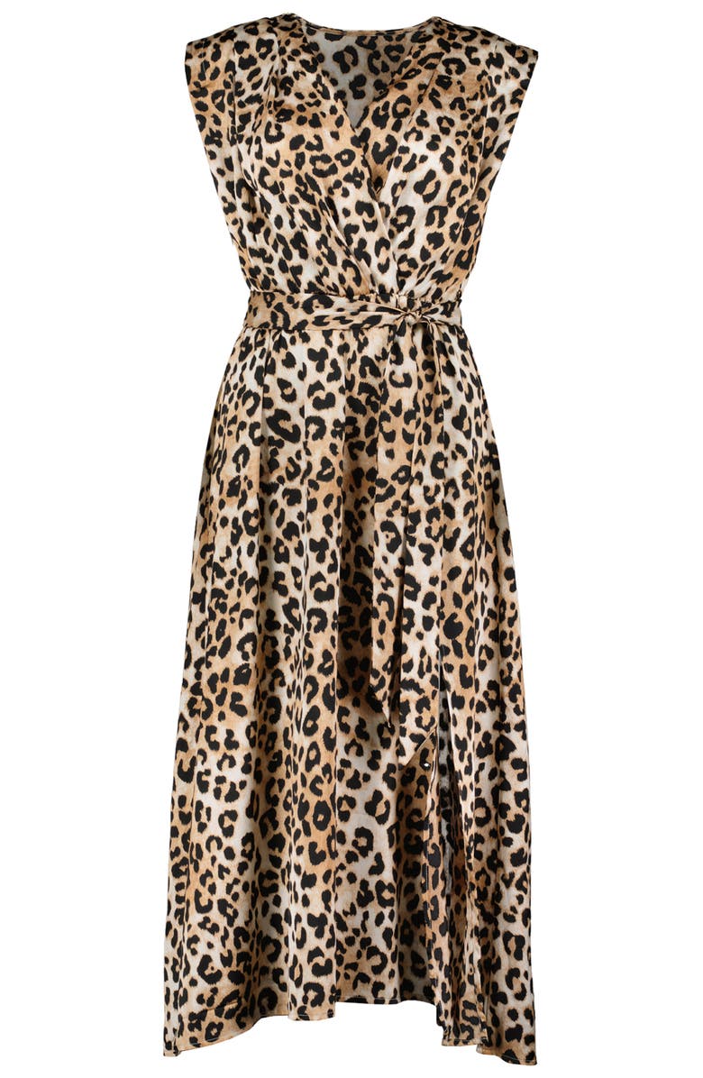 Bishop + Young Aeries Wrap Dress, Alternate, color, Leo Print