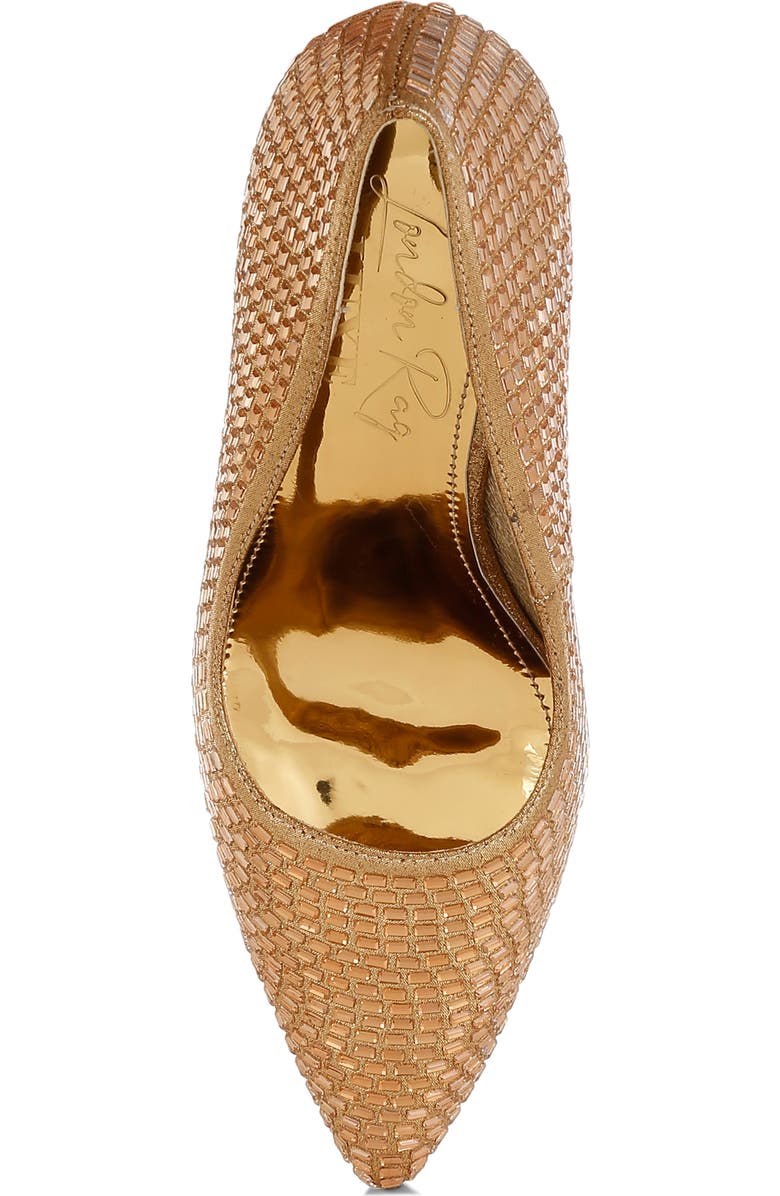 LONDON RAG Benjamins Rhinestone Pump, Alternate, color, Gold