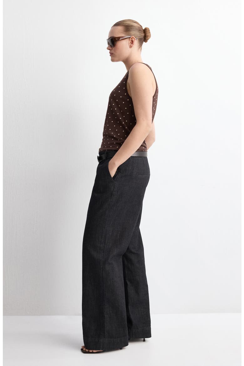 Polka Dot Knit Top, Alternate, color, CHOCOLATE