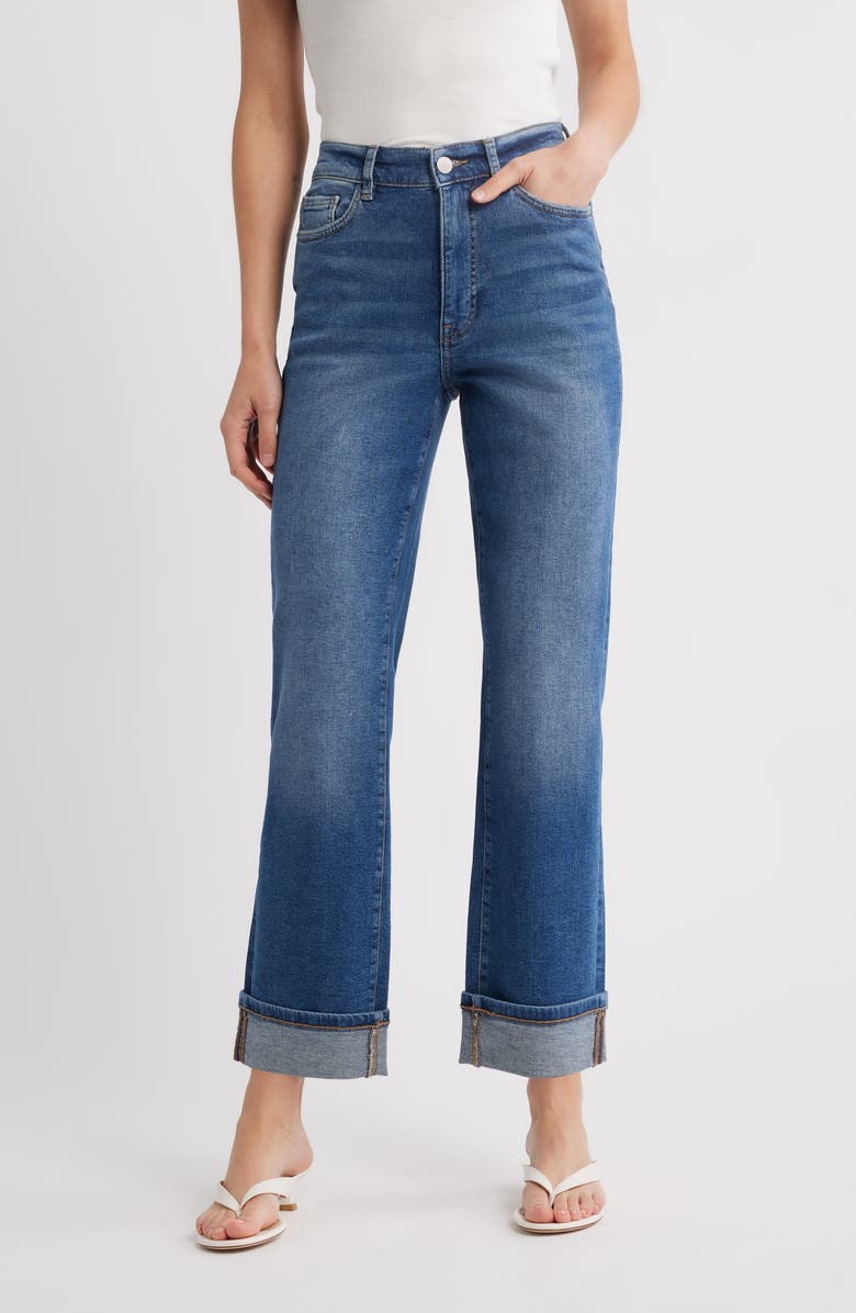 WARP+WEFT ASE High Waist Straight Leg Jeans, Main, color, Westwood