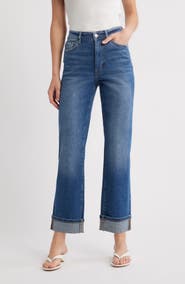WARP+WEFT ASE High Waist Straight Leg Jeans