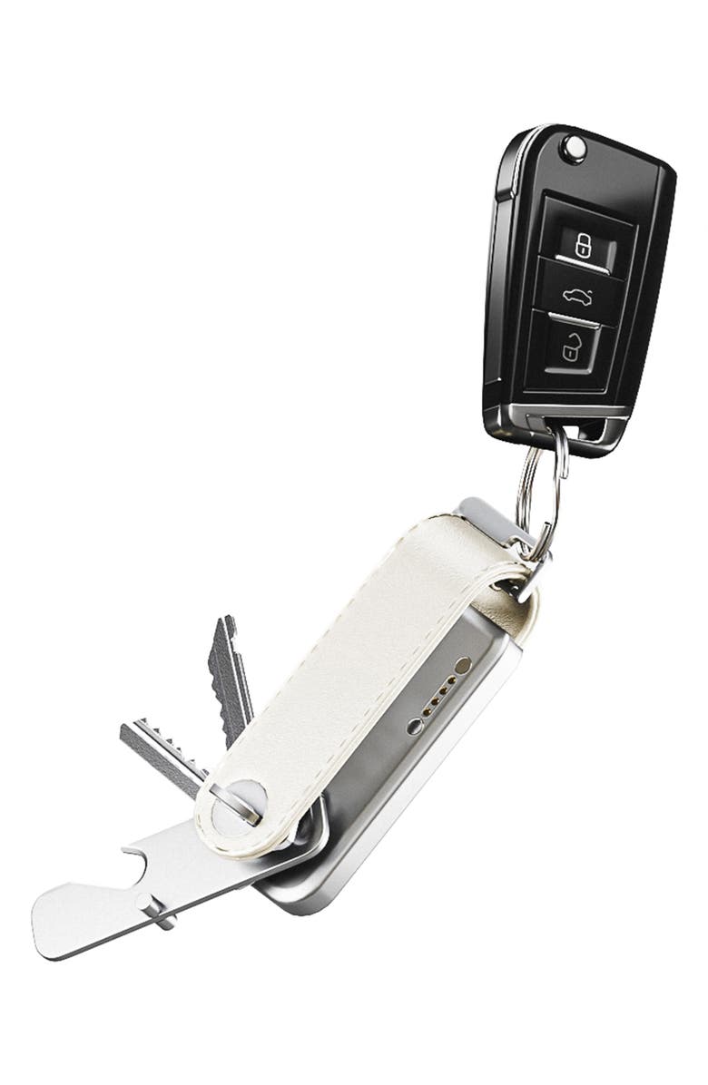 JOURNEY LOC8 Trackable Leather Key Organizer, Alternate, color, Taupe