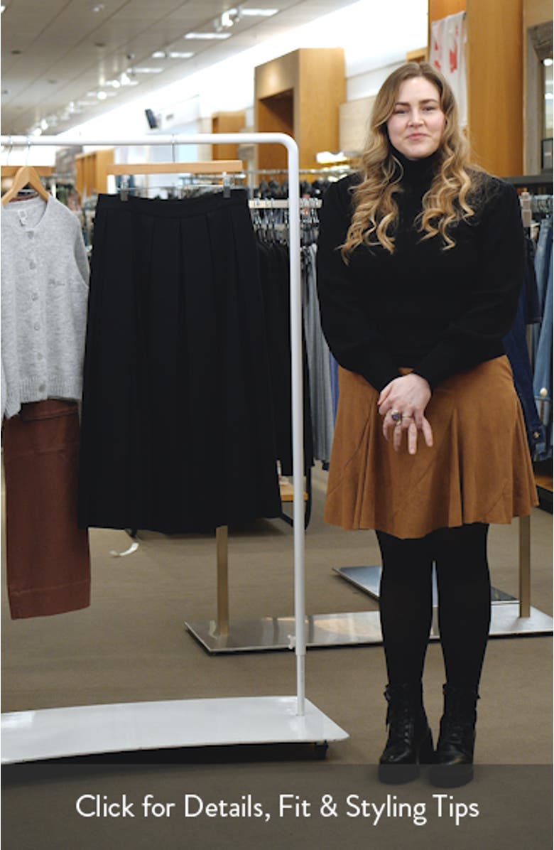 Pleated Midi Skirt, sales video thumbnail