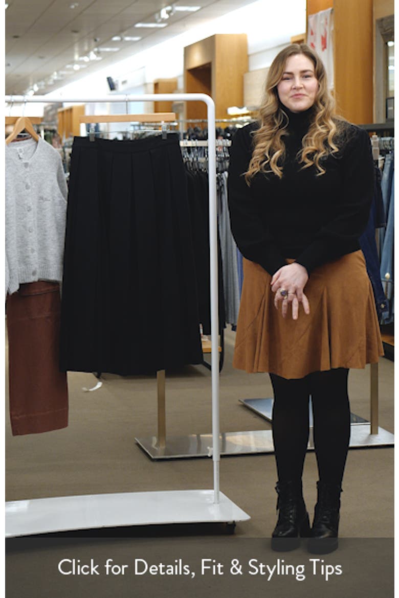 Pleated Midi Skirt video