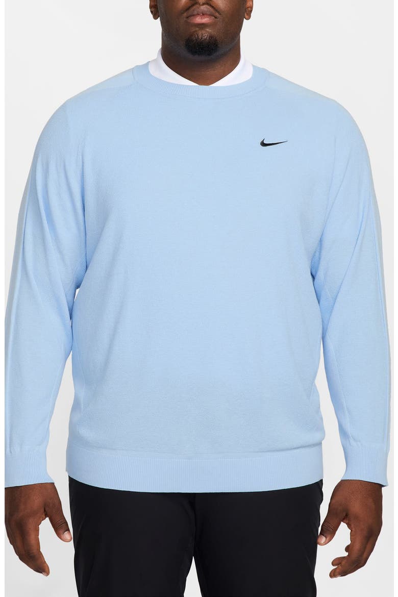 The Tour Golf Sweater, Alternate, color, PSYCHIC BLUE/ BLACK