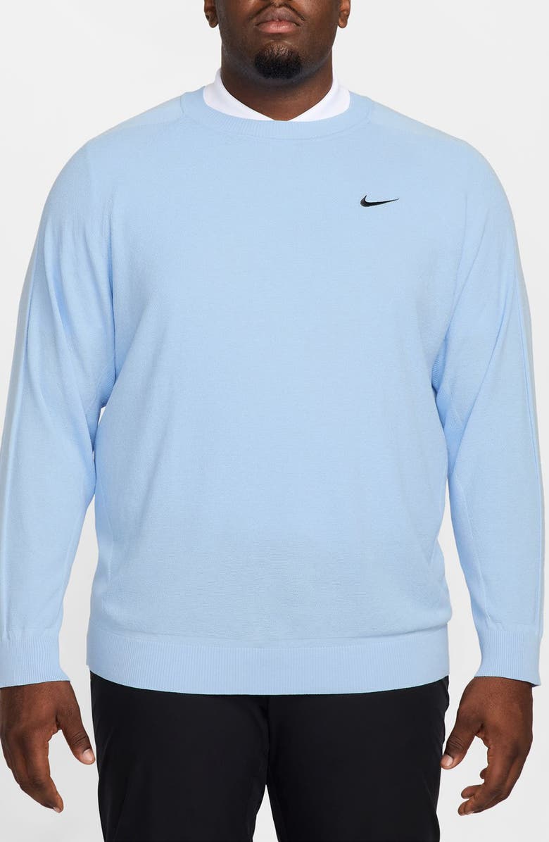 Nike Golf The Tour Golf Sweater, Alternate, color, Psychic Blue/ Black