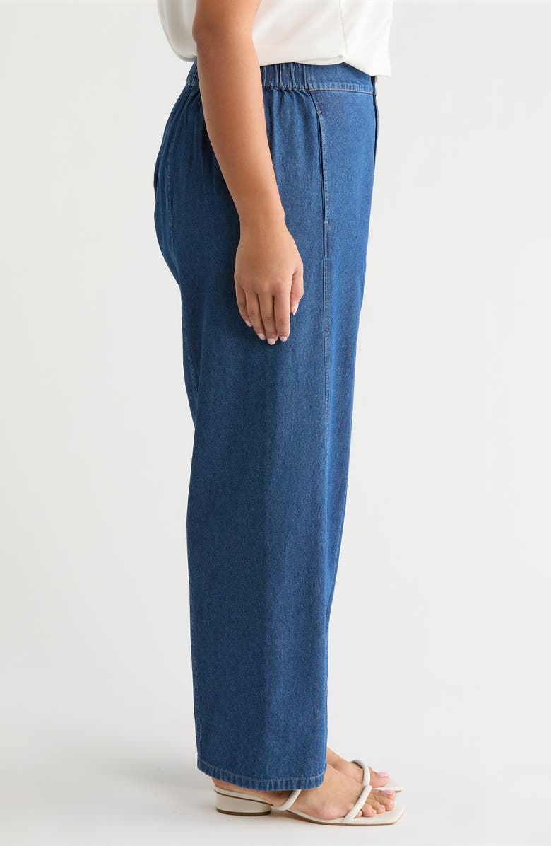 Anne Klein Curved Seam Ankle Jeans, Alternate, color, 