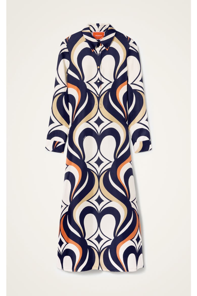 Chemise Swing Dress, Alternate, color, Jive Macro White