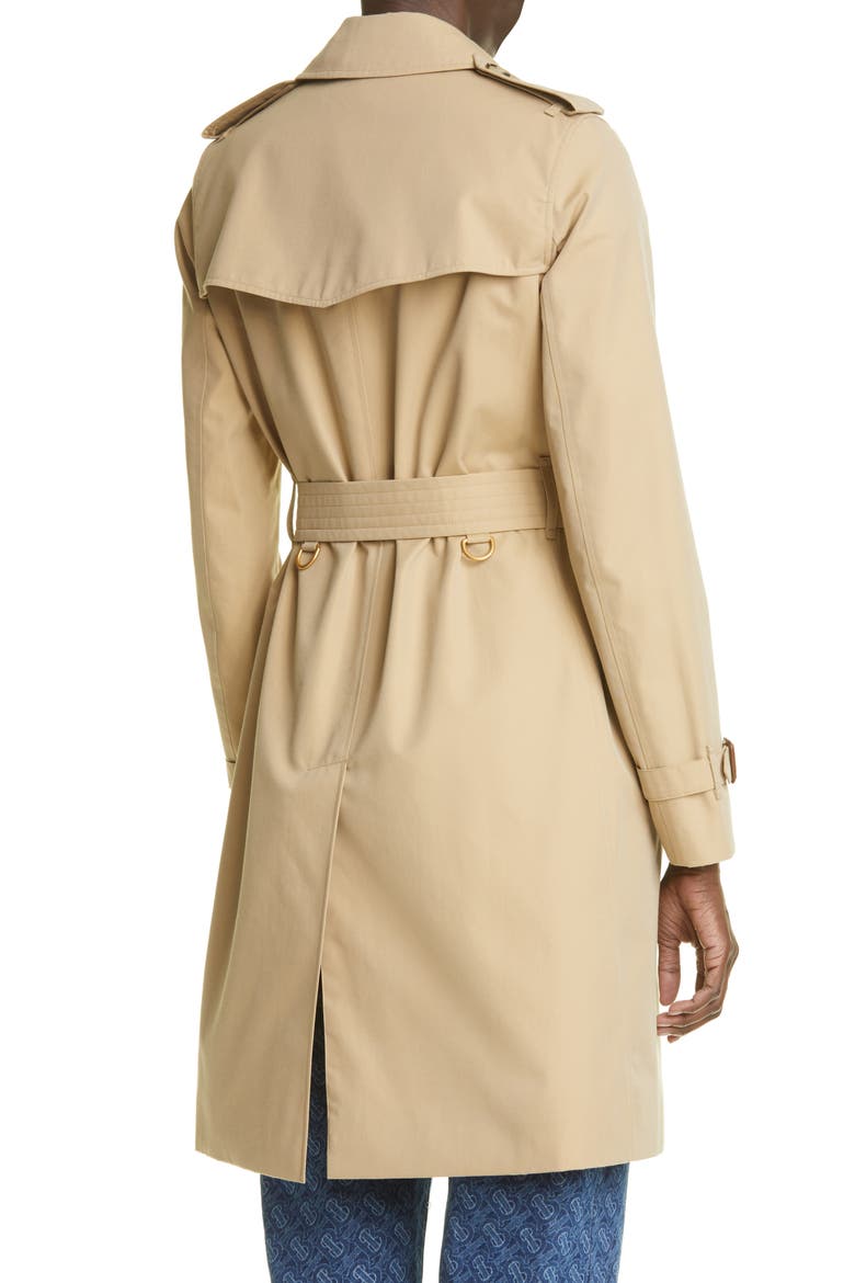 The Kensington Mid Heritage Trench Coat, Alternate, color, HONEY
