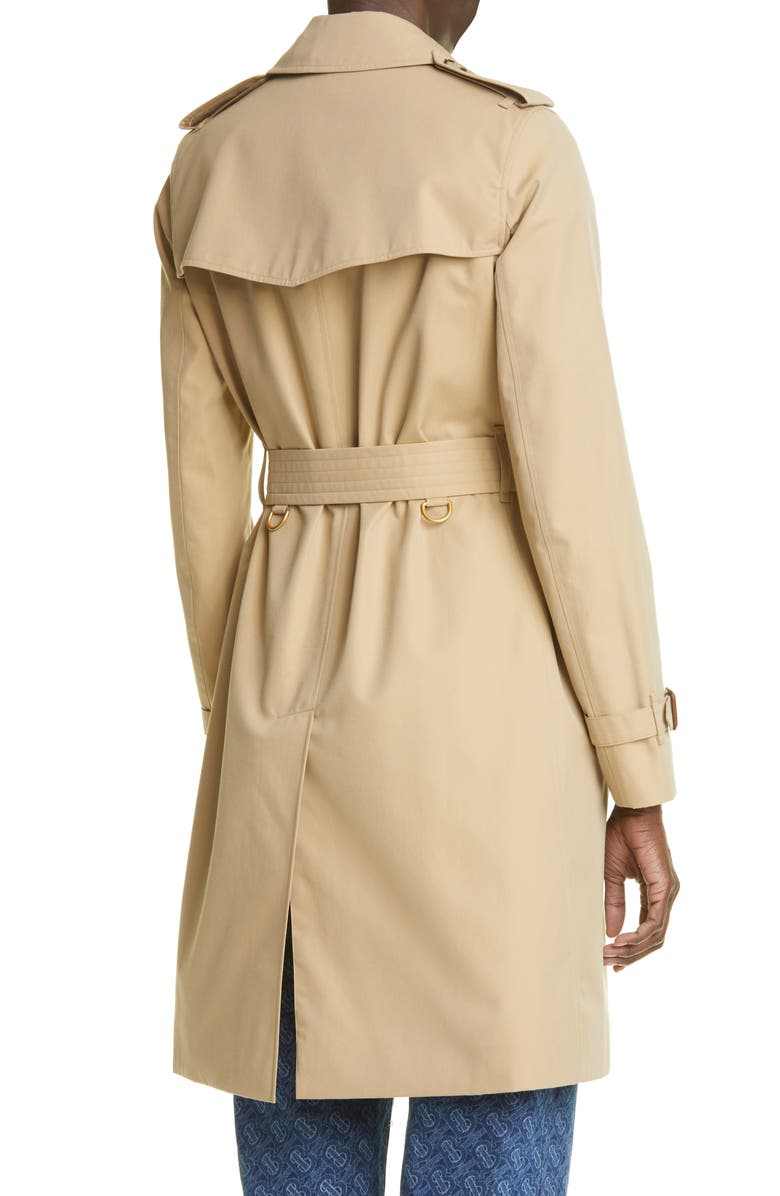Burberry The Kensington Mid Heritage Trench Coat, Alternate, color, 