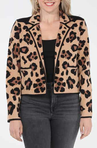RAIN AND ROSE Animal Print Jacket