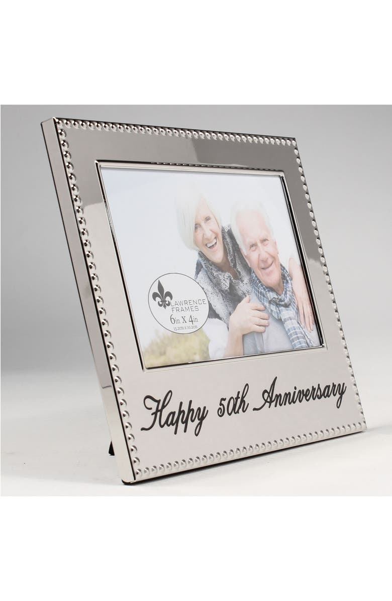 Lawrence Frames Happy 50th Anniversary 4x6 Frame, Alternate, color, 