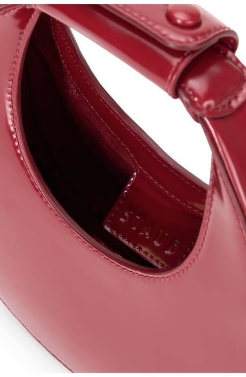 Staud Good Night Moon Leather Top Handle Bag In Pinot
