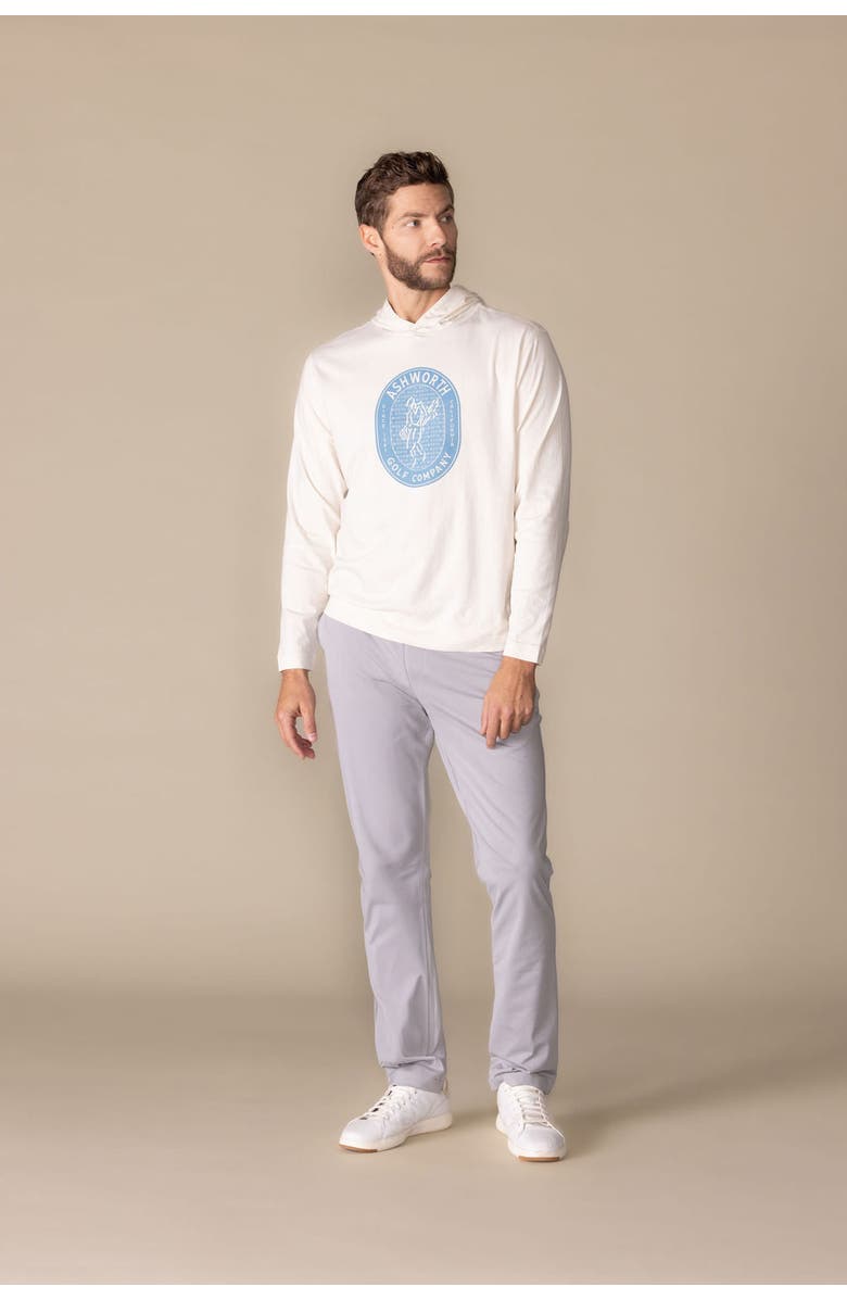 ASHWORTH GOLF Golfman Badge Hoodie, Alternate, color, Natural