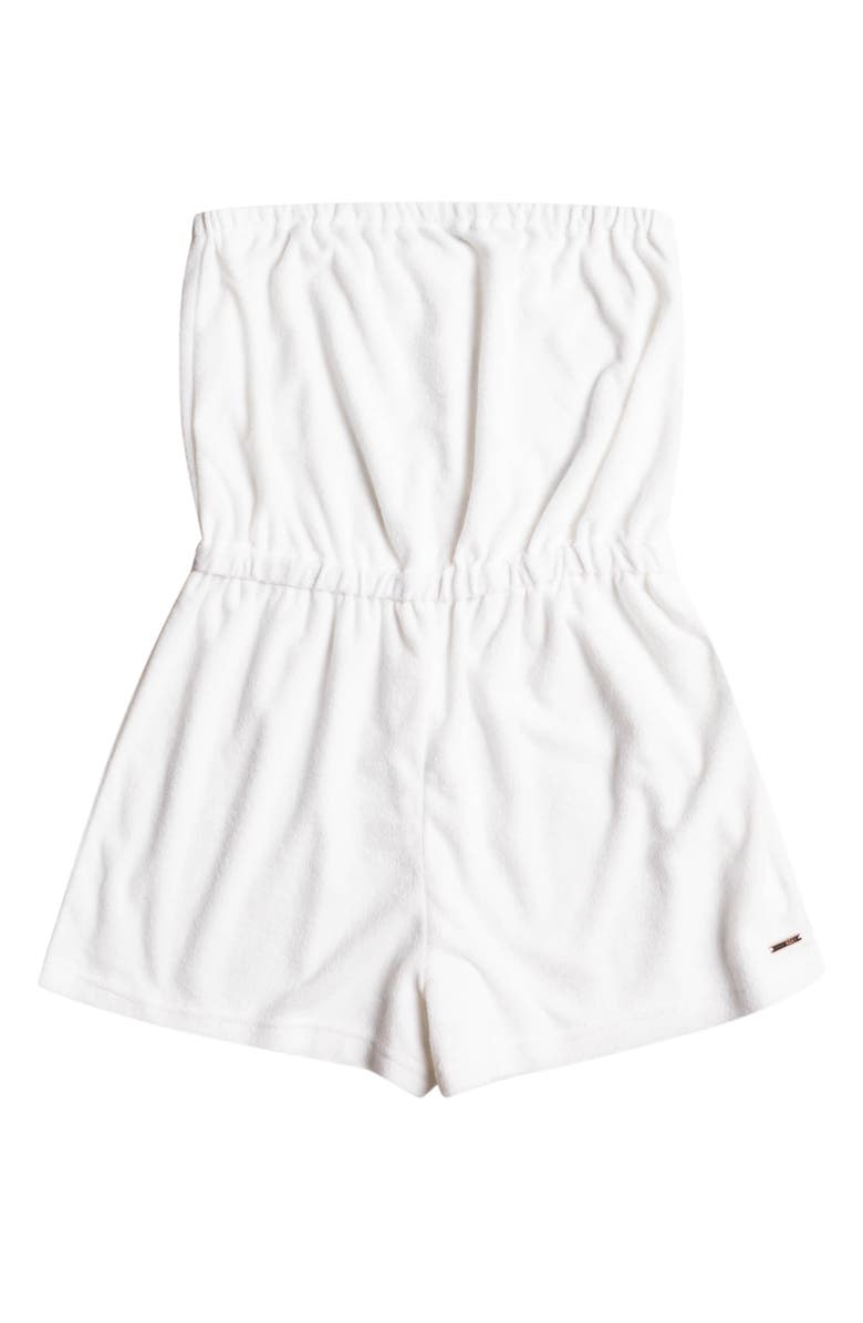 Roxy Special Feeling Strapless Terry Cloth Cover-Up Romper, Alternate, color,
