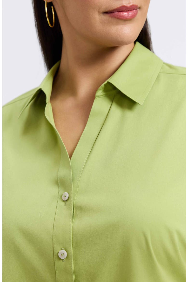 Mary Non-Iron Stretch Cotton Button-Up Shirt, Alternate, color, CELERY