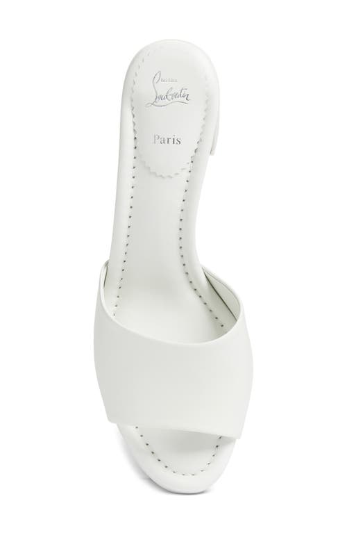Christian Louboutin Jane Slide Sandal In White